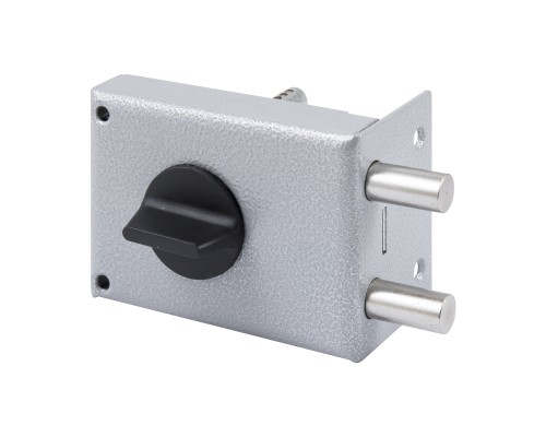 Замок Omega (Омега) накладной цилиндровый ЗН1-1.2 ГЛ серый, 5 кл.