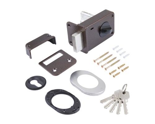 Замок Omega (Омега) накладной цилиндровый ЗН1-1 ЗАЗ медь