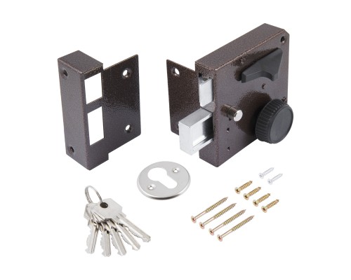 Замок Omega (Омега) накладной цилиндровый ЗН3А ПНЗ медь, 5 кл.