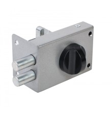 Замок Omega (Омега) накладной цилиндровый ЗН1 2Р серебро