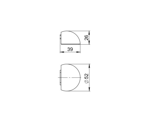 Фиксатор Ajax (Аякс) магнитный DSF-50M WH белый