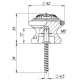 Упор Fuaro (Фуаро) дверной напольный STOPPER/SM01 (DS SM01) AS-3 античное серебро