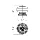 Упор Armadillo (Армадилло) дверной DH062 CL/OB-13 Античная бронза