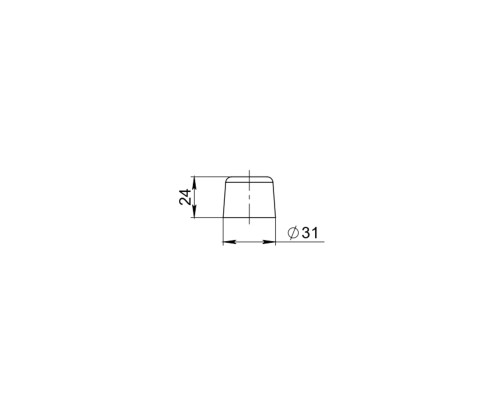 Упор Ajax (Аякс) дверной DSF-30/25 GREY серый