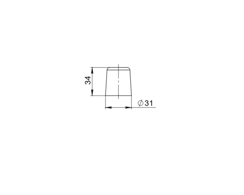 Упор Ajax (Аякс) дверной DSF-31/35 WH белый