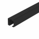 Комплект Armadillo (Армадилло) верхняя направляющая + декор.накладка SLD.Comfort-PRO.KIT/2000 track + dec (2м) BL Черный