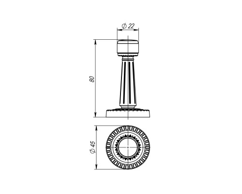 Упор Armadillo (Армадилло) дверной настенный DH033 CL/AS-9 Античное серебро Упор Armadillo (Армадилло) дверной настенный DH033 CL/AS-9 Античное серебро