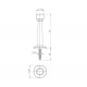 Упор Fuaro (Фуаро) дверной настенный STOPPER/15 (DS-15) AB бронза