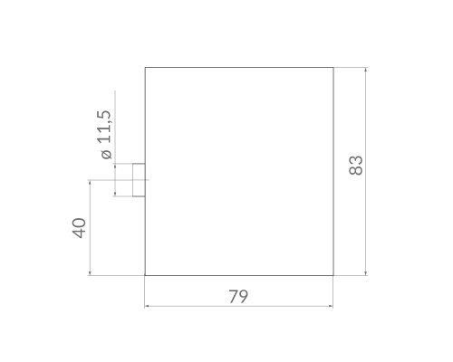 Замок Punto (Пунто) навесной PK-14100 STAL