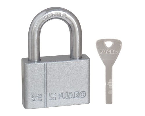 Замок Fuaro (Фуаро) навесной PL-PROTEC-2560 4 fin key (PL-2560) фин. /блистер Замок Fuaro (Фуаро) навесной PL-PROTEC-2560 4 fin key (PL-2560) фин. /блистер