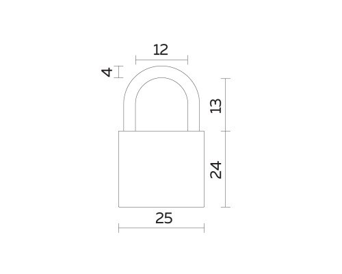 Замок Fuaro (Фуаро) навесной PL-UNI-0125 (PL-01-25) 2key англ. /блистер Замок Fuaro (Фуаро) навесной PL-UNI-0125 (PL-01-25) 2key англ. /блистер