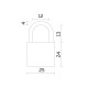 Замок Fuaro (Фуаро) навесной PL-UNI-0125 (PL-01-25) 2key англ. /блистер