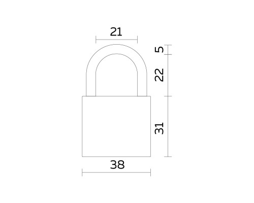 Замок Fuaro (Фуаро) навесной PL-UNI-0340 3key (PL-03-40) англ. /блистер Замок Fuaro (Фуаро) навесной PL-UNI-0340 3key (PL-03-40) англ. /блистер