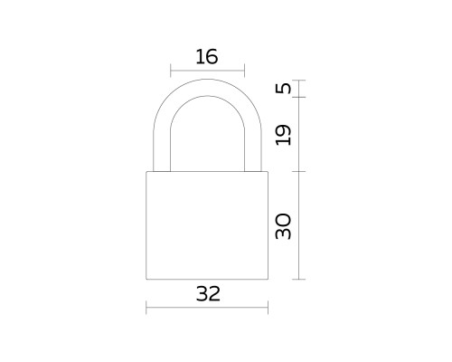 Замок Fuaro (Фуаро) навесной PL-PROTEC-0232 3key (PL-02-32) англ. /блистер Замок Fuaro (Фуаро) навесной PL-PROTEC-0232 3key (PL-02-32) англ. /блистер