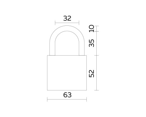 Замок Fuaro (Фуаро) навесной PL-UNI-0163 (PL-01-63) 3key англ. /блистер Замок Fuaro (Фуаро) навесной PL-UNI-0163 (PL-01-63) 3key англ. /блистер