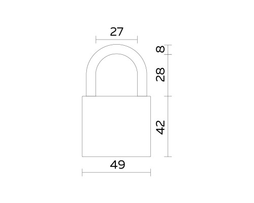 Замок Fuaro (Фуаро) навесной PL-UNI-0150 (PL-01-50) 3key англ. /блистер Замок Fuaro (Фуаро) навесной PL-UNI-0150 (PL-01-50) 3key англ. /блистер