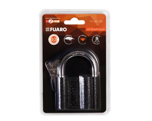 Замок Fuaro (Фуаро) навесной PL-PROTEC-4080 3key (PL-4080) англ. /блистер Замок Fuaro (Фуаро) навесной PL-PROTEC-4080 3key (PL-4080) англ. /блистер