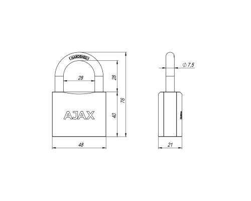 Набор Ajax (Аякс) замков навесных PD-0150 (6 locks+5 keys) blister Набор Ajax (Аякс) замков навесных PD-0150 (6 locks+5 keys) blister