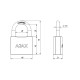 Набор Ajax (Аякс) замков навесных PD-0150 (6 locks+5 keys) blister
