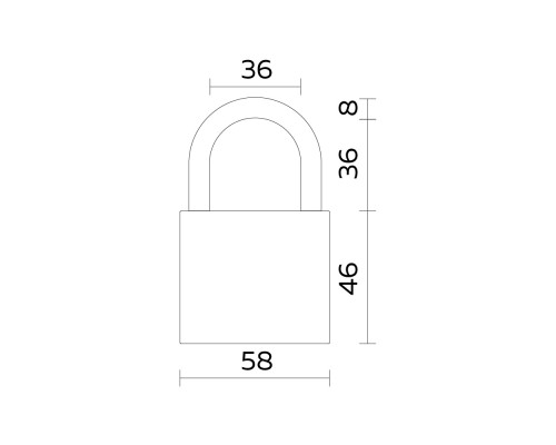 Замок Fuaro (Фуаро) навесной PL-UNI-0360 3key (PL-03-60) англ. /блистер Замок Fuaro (Фуаро) навесной PL-UNI-0360 3key (PL-03-60) англ. /блистер