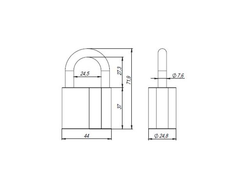 Замок Ajax (Аякс) навесной PD-4050 (PD-40-50) 3 fin key /коробка Замок Ajax (Аякс) навесной PD-4050 (PD-40-50) 3 fin key /коробка