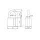 Замок Ajax (Аякс) навесной PD-4050 (PD-40-50) 3 fin key /коробка