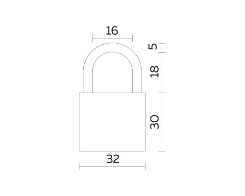 Замок Fuaro (Фуаро) навесной PL-UNI-0132 (PL-01-32) 3key англ. /блистер Замок Fuaro (Фуаро) навесной PL-UNI-0132 (PL-01-32) 3key англ. /блистер