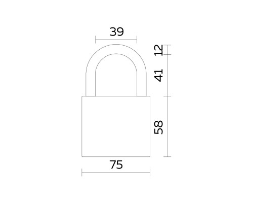 Замок Fuaro (Фуаро) навесной PL-UNI-0175 (PL-01-75) 3key англ. /блистер Замок Fuaro (Фуаро) навесной PL-UNI-0175 (PL-01-75) 3key англ. /блистер