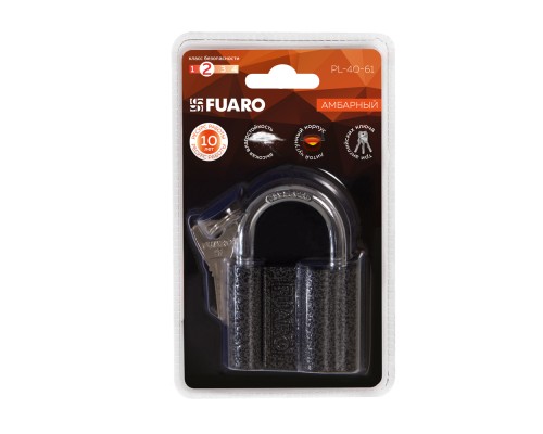 Замок Fuaro (Фуаро) навесной PL-PROTEC-4061 3key (PL-4061) , англ. /блистер Замок Fuaro (Фуаро) навесной PL-PROTEC-4061 3key (PL-4061) , англ. /блистер