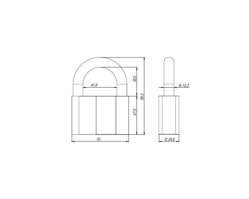 Замок Ajax (Аякс) навесной PD-4080 (PD-40-80) 3 fin key /коробка Замок Ajax (Аякс) навесной PD-4080 (PD-40-80) 3 fin key /коробка