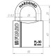 Замок Fuaro (Фуаро) навесной PL-PROTEC-3050 3key (PL-3050) англ. /блистер