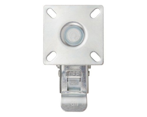 Опора Ajax (Аякс) колесная со стопором и площадкой WL/B-60R/50 kg (brake) резина