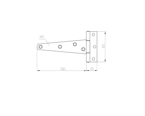 Петля-стрела Ajax (Аякс) мебельная LM/IN100 STR YZN желтый цинк