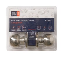 Ручка Punto (Пунто) защелка DK672/BL CP-ET (кл./фик.) хром