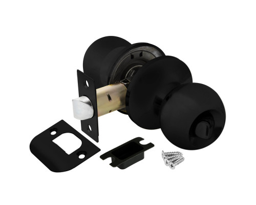 Ручка Ajax (Аякс) защелка DK682 BL-BK (6082 BL-B) (фик.) черный Ручка Ajax (Аякс) защелка DK682 BL-BK (6082 BL-B) (фик.) черный