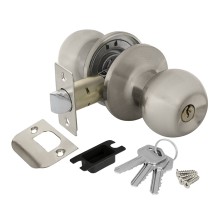 Ручка Ajax (Аякс) защелка DK682 SN-ET (6082 SN-E) (кл./фик.) мат. никель