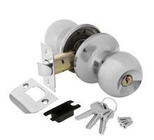 Ручка Ajax (Аякс) защелка DK682 CP-ET (6082 CP-E) (кл./фик.) хром