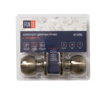 Ручка Punto (Пунто) защелка DK672/BL AB-BK (фик.) бронза