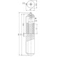 Петля Fuaro (Фуаро) приварная T1/180-32 (d32x180 мм) с маслёнкой
