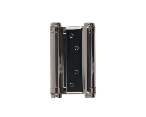 Пружинная Fuaro (Фуаро) двусторонняя (барная) петля DSH5 (125х86х1,5) INOX 201 CP хром (блистер)