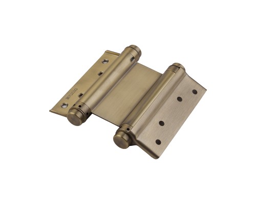 Пружинная Fuaro (Фуаро) двусторонняя (барная) петля DSH5 (125х86х1,5) INOX 201 AB бронза (блистер)