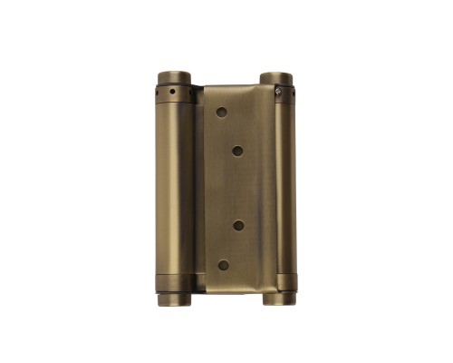Пружинная Fuaro (Фуаро) двусторонняя (барная) петля DSH5 (125х86х1,5) INOX 201 AB бронза (блистер)