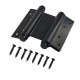 Пружинная Fuaro (Фуаро) двусторонняя (барная) петля DSH5 (125х86х1,5) INOX 201 BL черный (блистер)