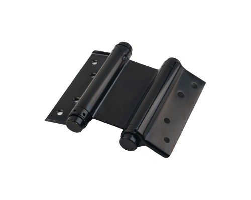 Пружинная Fuaro (Фуаро) двусторонняя (барная) петля DSH5 (125х86х1,5) INOX 201 BL черный (блистер)