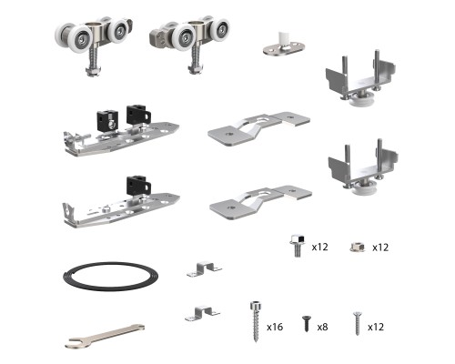 Комплект Armadillo (Армадилло) для раздвижных профильных дверей SLD.Comfort-PRO.SET4.PROF synchron/80