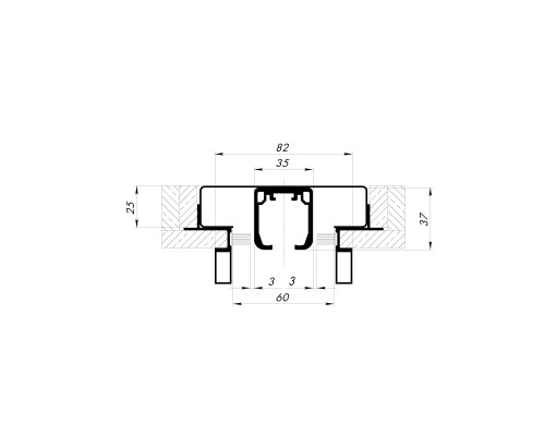 Комплект Armadillo (Армадилло) для обрамления пенала SLD.Comfort-PENAL frame 900/2300 WH