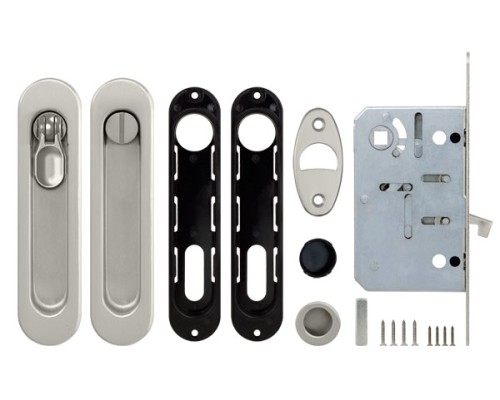 Набор Armadillo (Армадилло) для раздвижных дверей SH.LD152.KIT011-BK (SH011-BK) SN-3 матовый никель Набор Armadillo (Армадилло) для раздвижных дверей SH.LD152.KIT011-BK (SH011-BK) SN-3 матовый никель