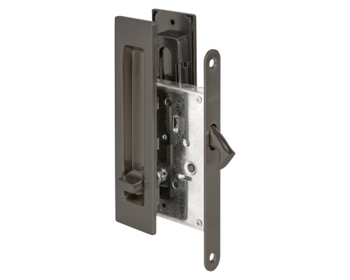 Защелка Punto (Пунто) с ручками для раздвижных дверей SH.SLQ152.011 (Soft LINE SLQ-011) GR графит