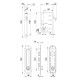 Защелка Punto (Пунто) с ручками для раздвижных дверей SH.SL152.KIT011-BK (Soft LINE SL-011) СP-8 хром