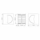 Ручка Armadillo (Армадилло) для раздвижных дверей SH.QUADRO55.010 BL-26 черный